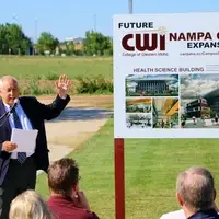CWI President Bert Glandon talks about the new buildings planned for the College's Nampa Campus.