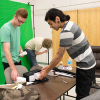Media Club President, Nickey Pena, hosts first Media Club meeting of the fall 2018 semester 