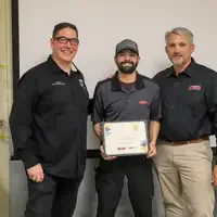 Commercial Tire employees and CWI faculty