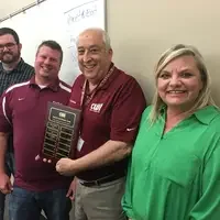 CWI President Bert Glandon (middle right) was honored for his support of Speech and Debate.
