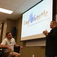 CWI Trustee, Emily Walton, presenting at the EmpowerMe Workshop.