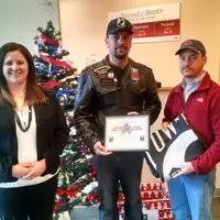 Full shot CWI Veteran’s Association President Rachel Ball, Boise Valley POW/MIA Board Member Chris Vertrees, and Matt Haus