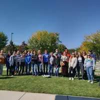 Participants at the International Week of the Deaf Picnic