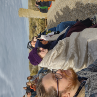 CWI students watching the activities