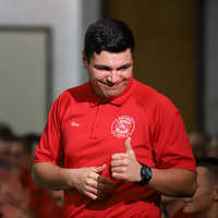 Student receiving an honor