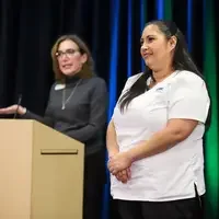 Student graduating from PN program