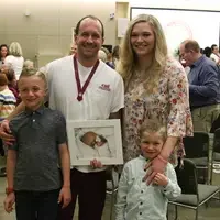 Tinker Family at pinning ceremony
