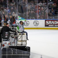 CWI staff on Zamboni