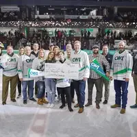 Check presentation on the ice
