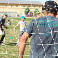 Riverstone International students working with CWIs Anthropology Club