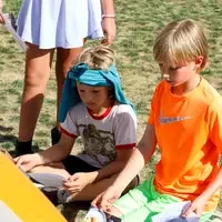 Riverstone International students working with CWIs Anthropology Club