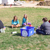 Riverstone International students working with CWIs Anthropology Club
