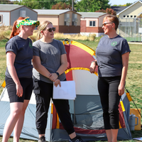 Riverstone International students working with CWIs Anthropology Club