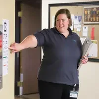 OTA student working with resident