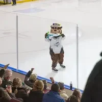 Blue skating on the ice