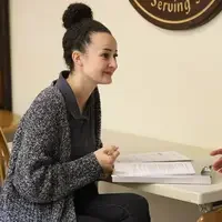 OTA student working with resident