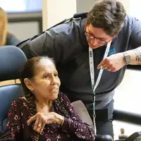 OTA student working with resident