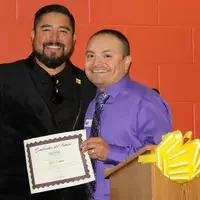 Luis Caloca (right) received the Sembrador del Futuro (Sower of the Future) award from the Idaho Hispanic Chamber of Commerce.