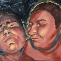 "Hurt/Comfort (Self-Portrait)" by Megan White