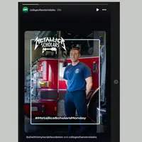 College of Western Idaho Social Media Repost of Metallica Scholars Monday