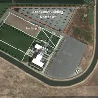 Map highlighting Nampa Campus Academic Building parking lot closure