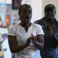 People enjoying music by Afrosonic at last year's Connection Project. 