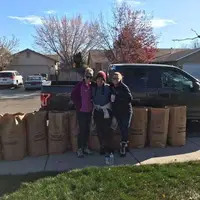 Members of SNA participating in Rake-Up Meridian