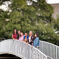 Social Work Club on bridge