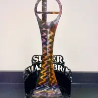 Super Smash Bros Wii U Tournament trophy. 