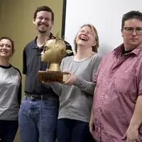 (Left to right) Rhonna Krouse, Willard Pack, Nicole Frank, and Maia Kelley.