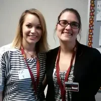 Emily Galloway and Samantha Vermeylen are teaching mathematics in Shannon Dunn’s fifth grade class.