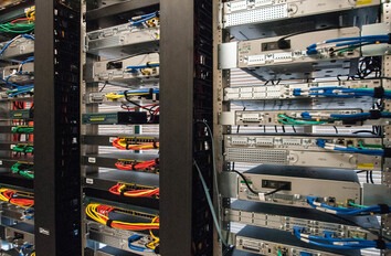 Close up of server equipment