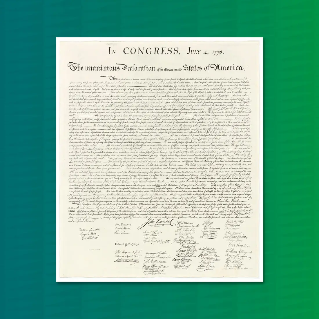 Declaration of Independence 