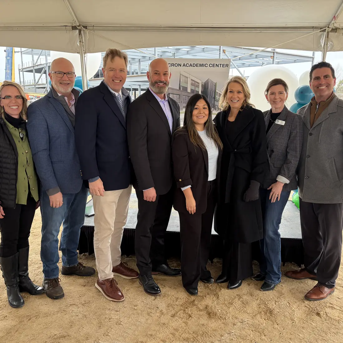 Leaders from Micron, CWI’s Board of Trustees, and President Gordon Jones