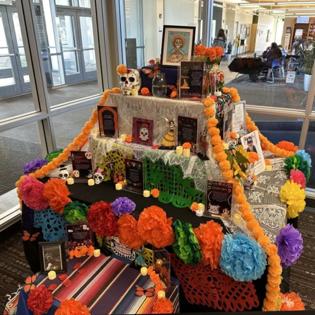 Dia De Los Muertos altar at CWI lobby