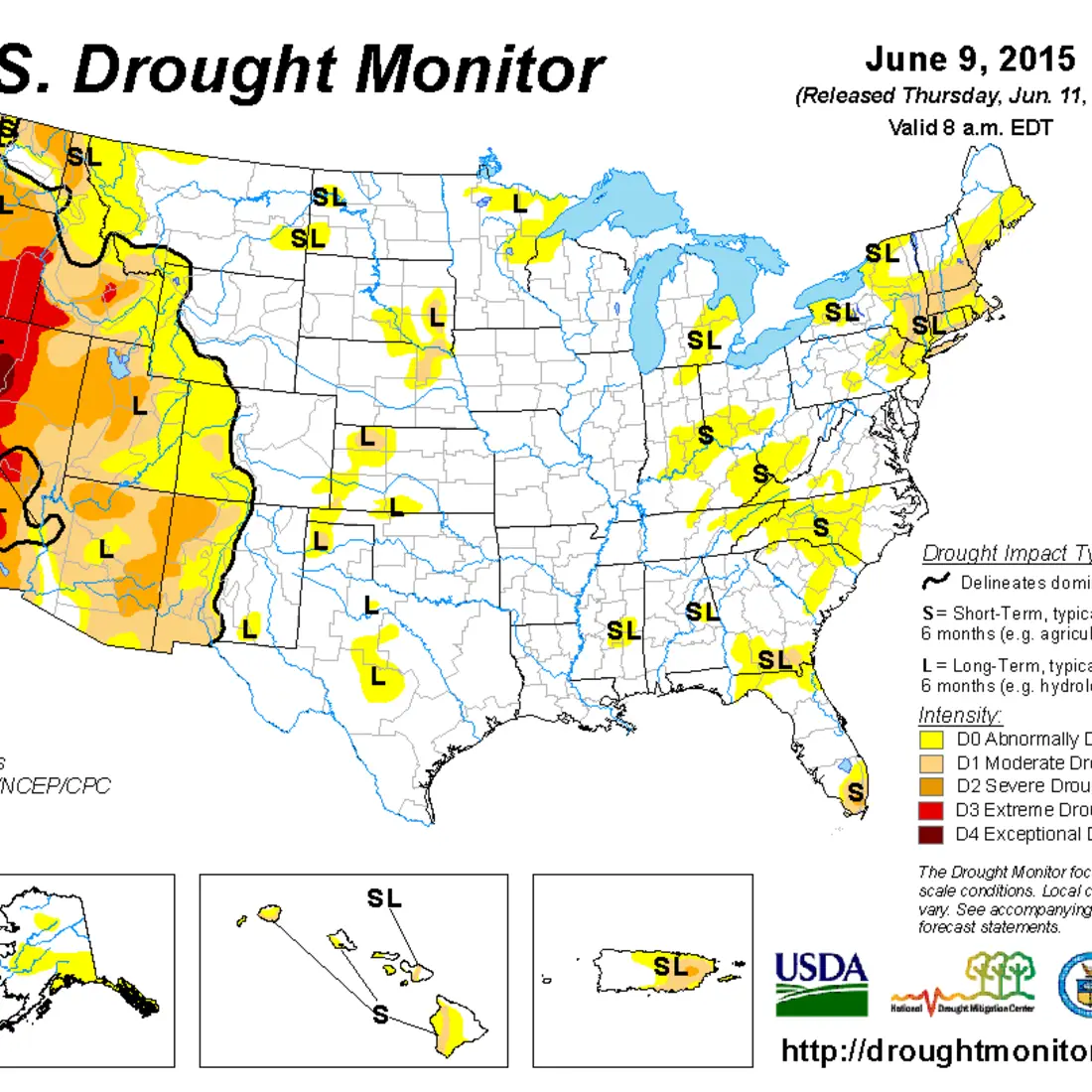 Drought map