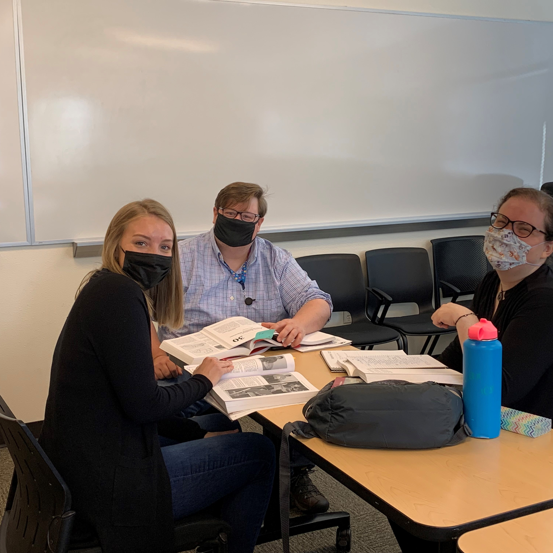 OTA students pause for a photo during a recent lab