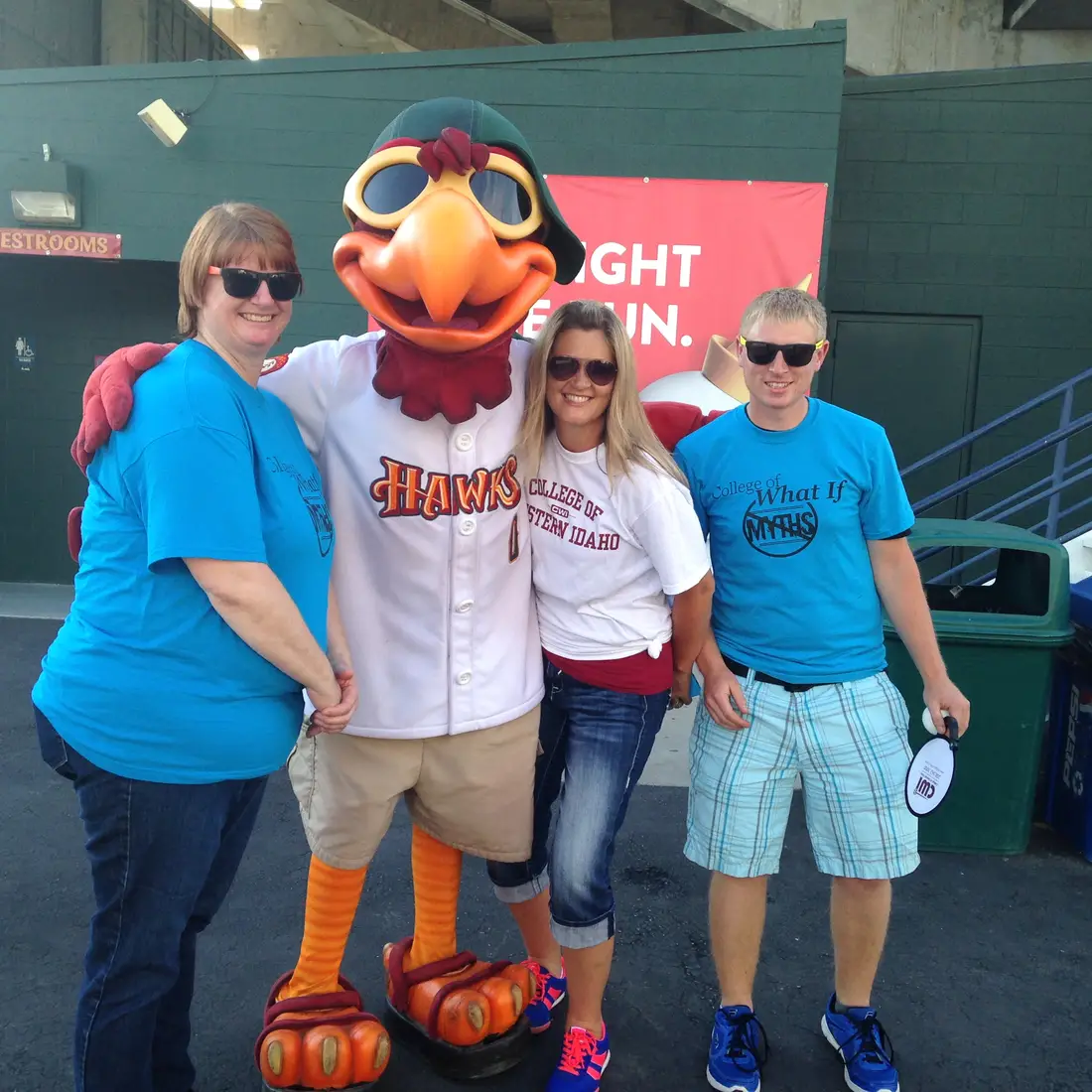 Street Team with Boise Hawks mascot