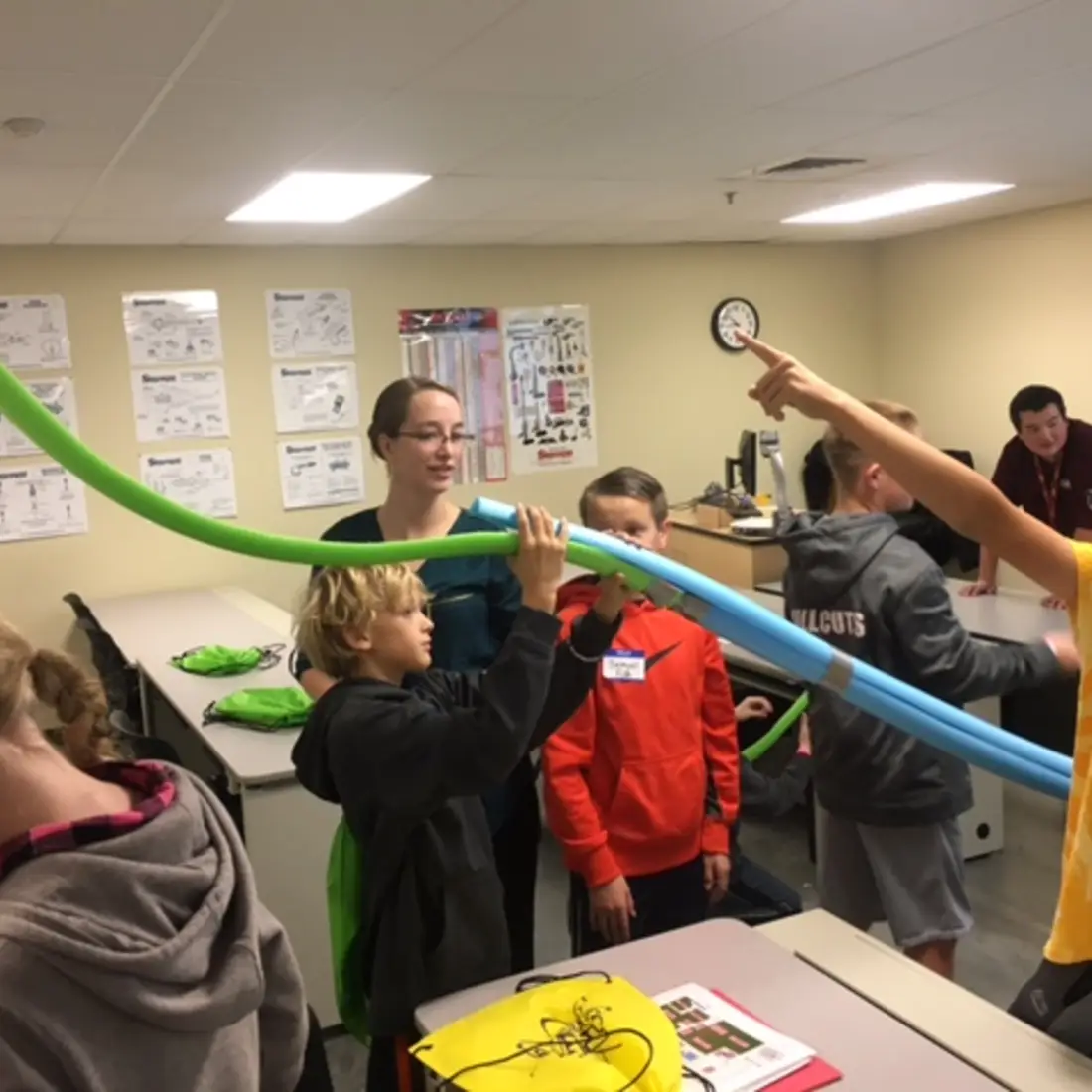 Students in classroom at STEM OUT