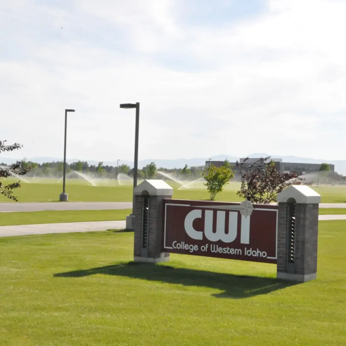 CWI sign in grass