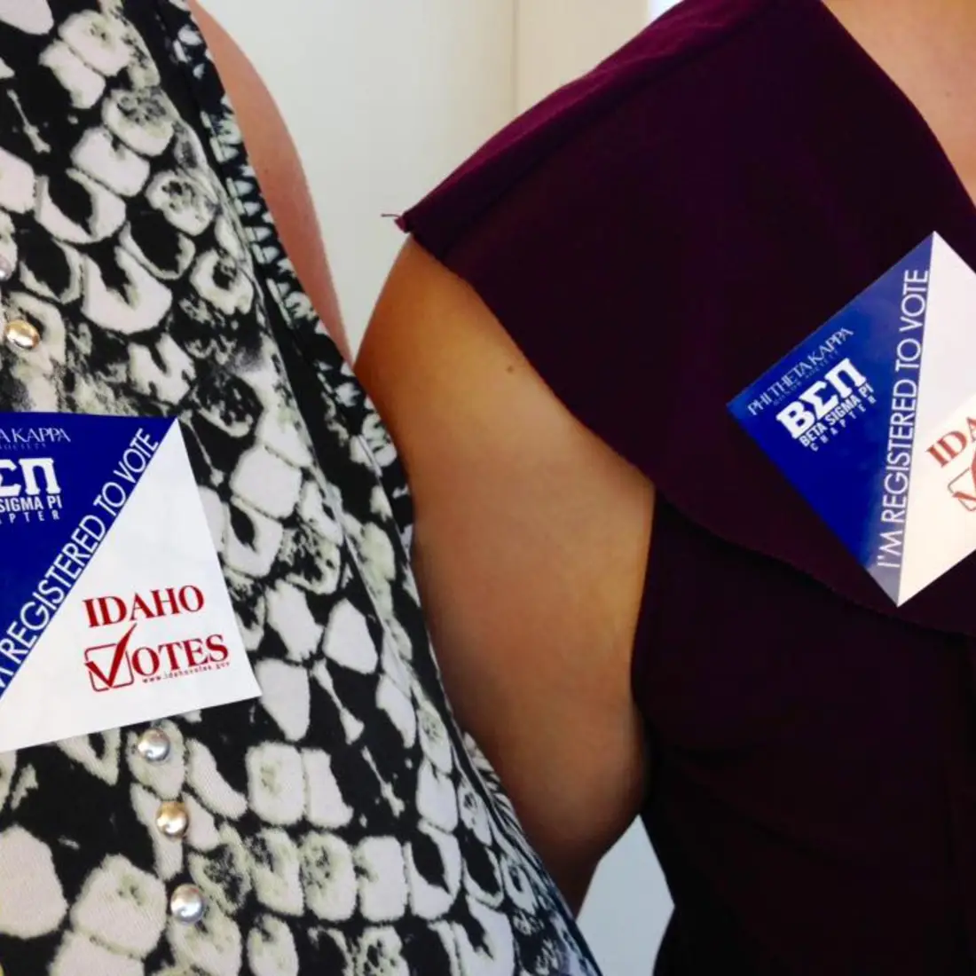 Registered to vote stickers