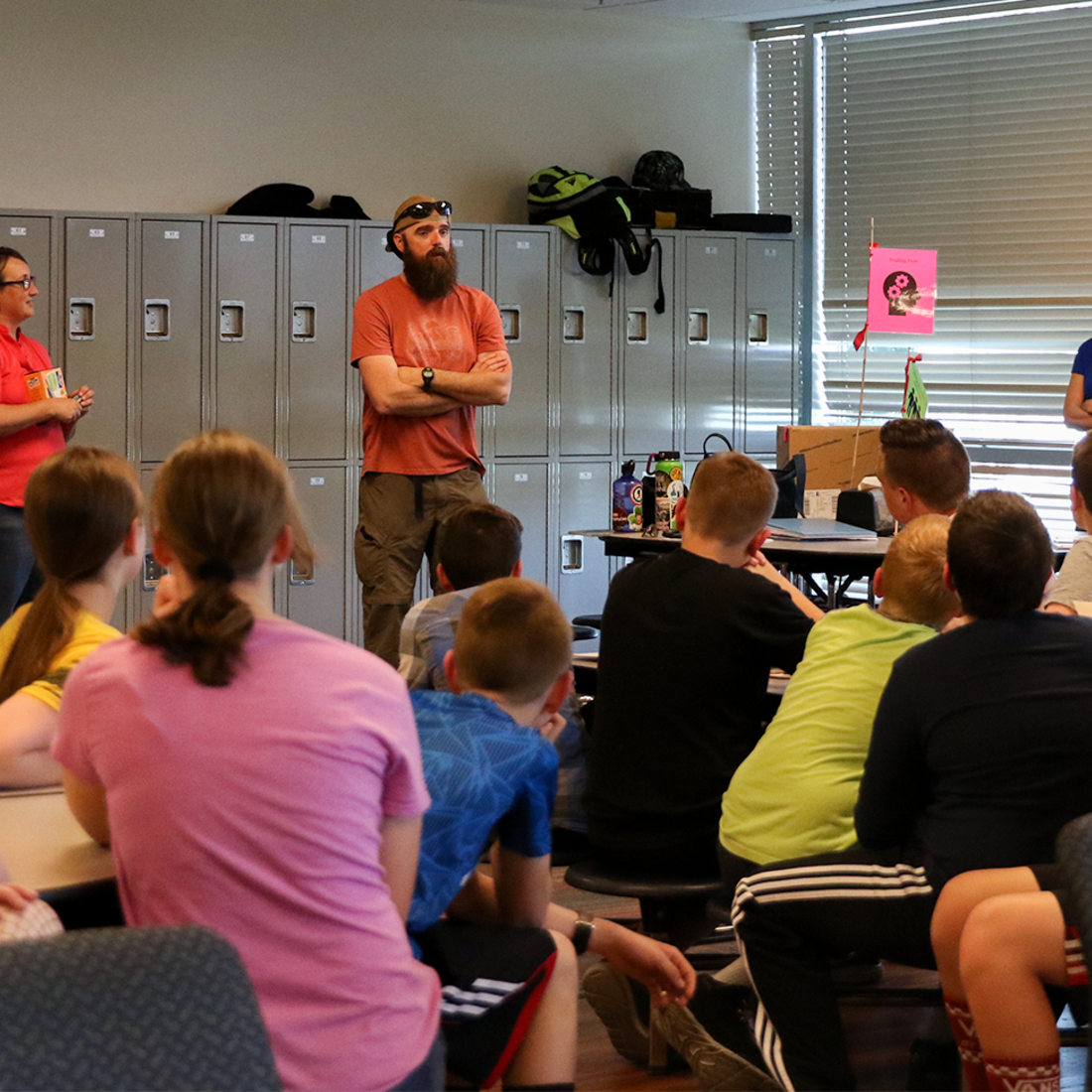 Students at Compass Public Charter School participate in CWI Anthropology Club’s inaugural Adventure Race.  