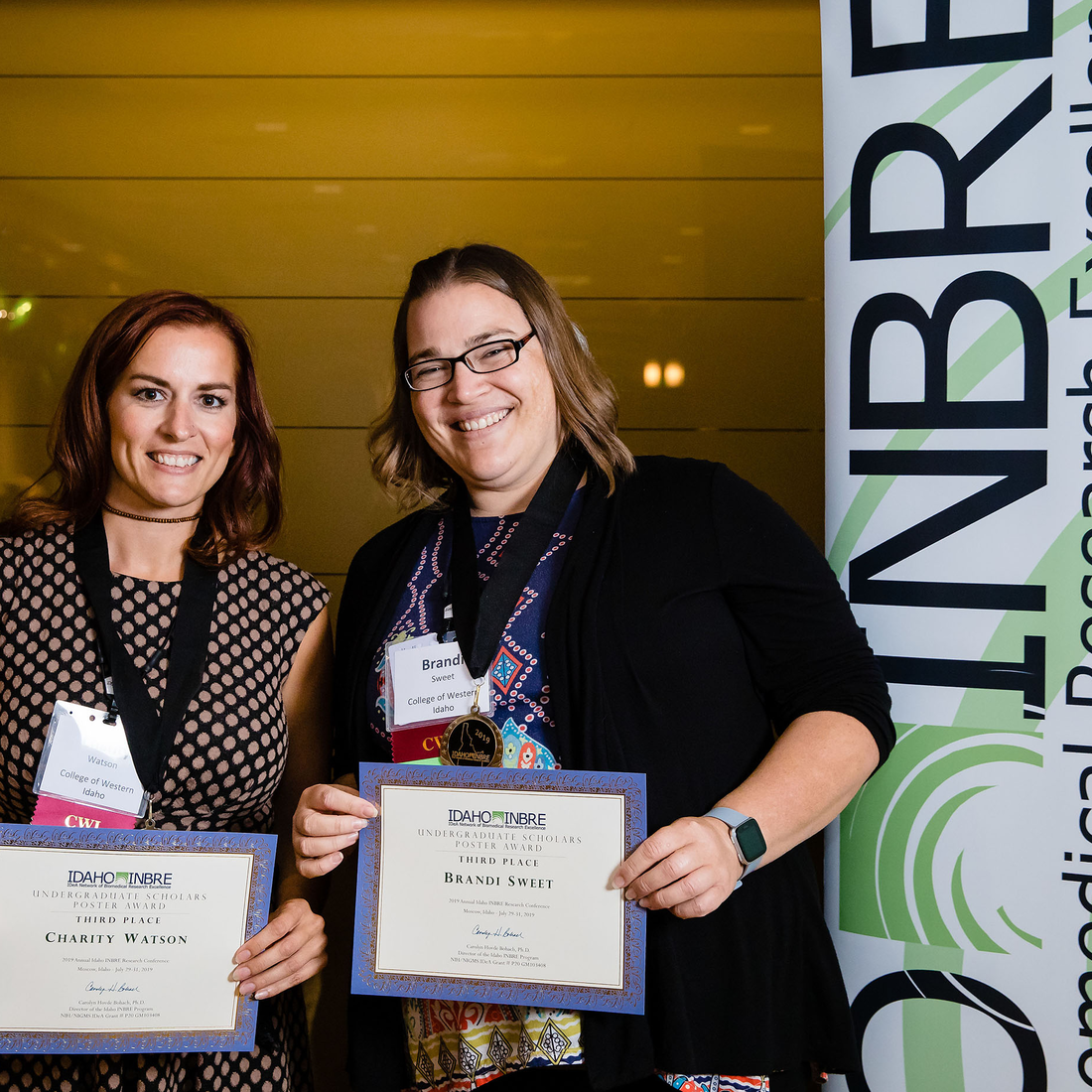 College of Western Idaho INBRE students, Charity Watson and Brandi Sweet.