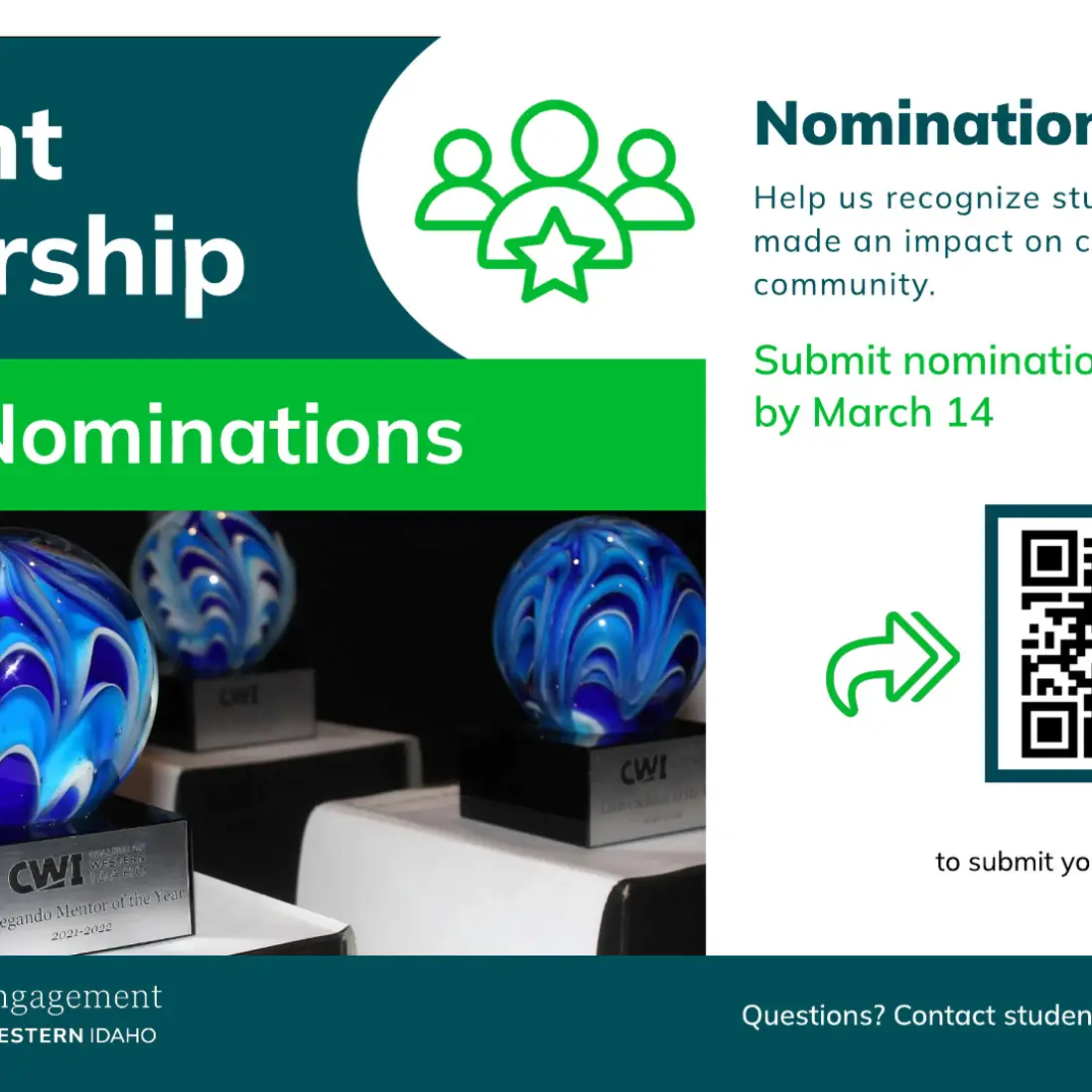 Student Leadership Award Nominations Open