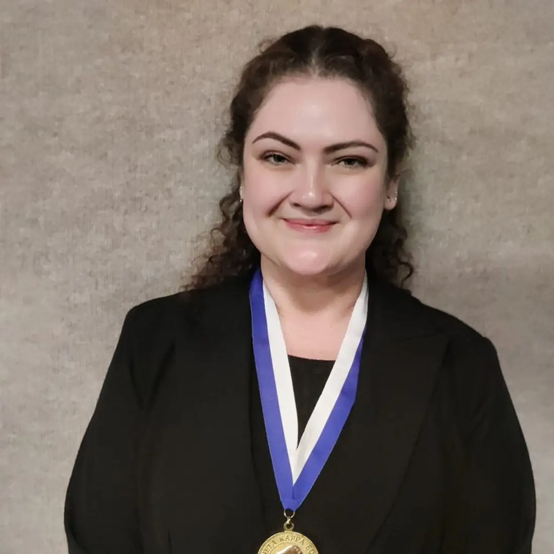 A portrait of a student scholarship winner.