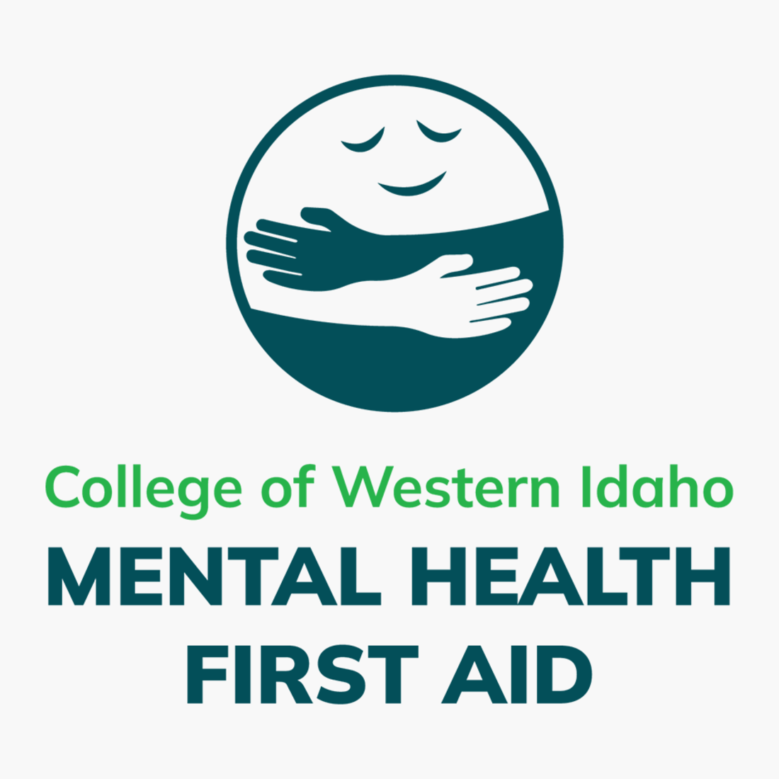 A Mental Health First Aid logo for College of Western Idaho