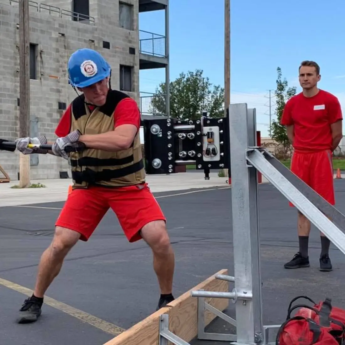 Fire Service Technology students participating in hands-on training