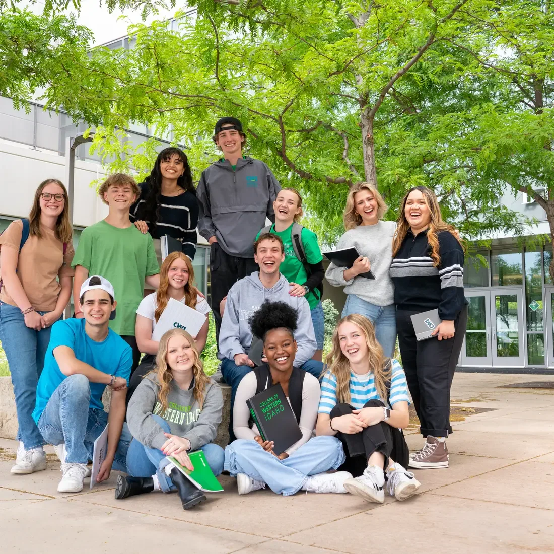 Students on campus