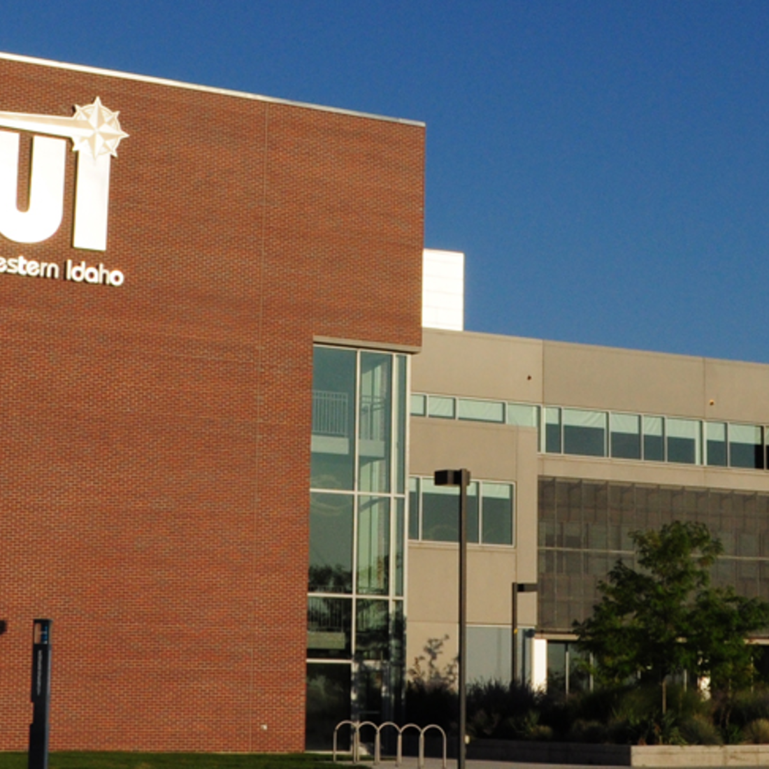 Close up of the CWI Nampa Campus Academic Building