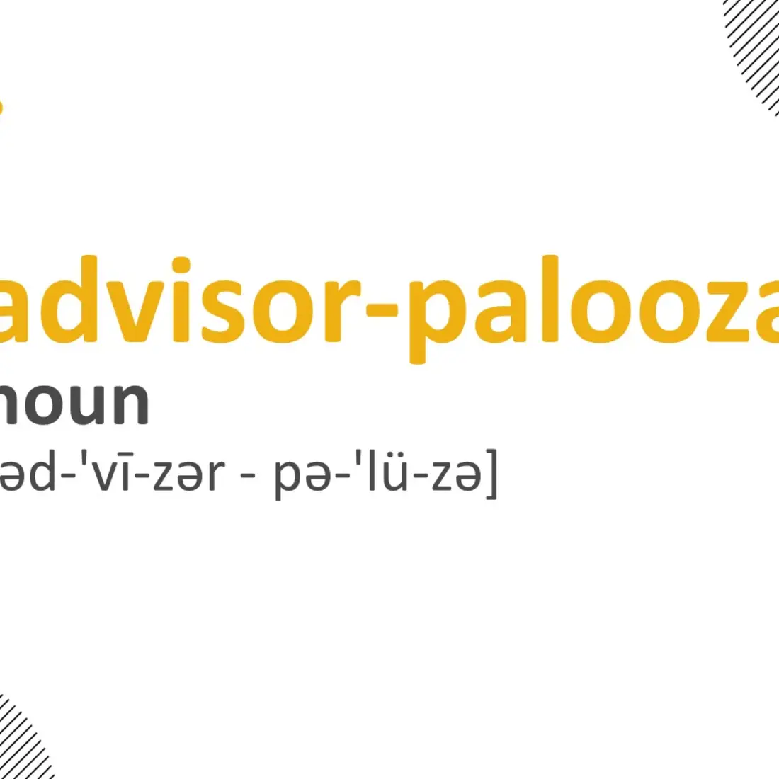 Advisor-palooza 